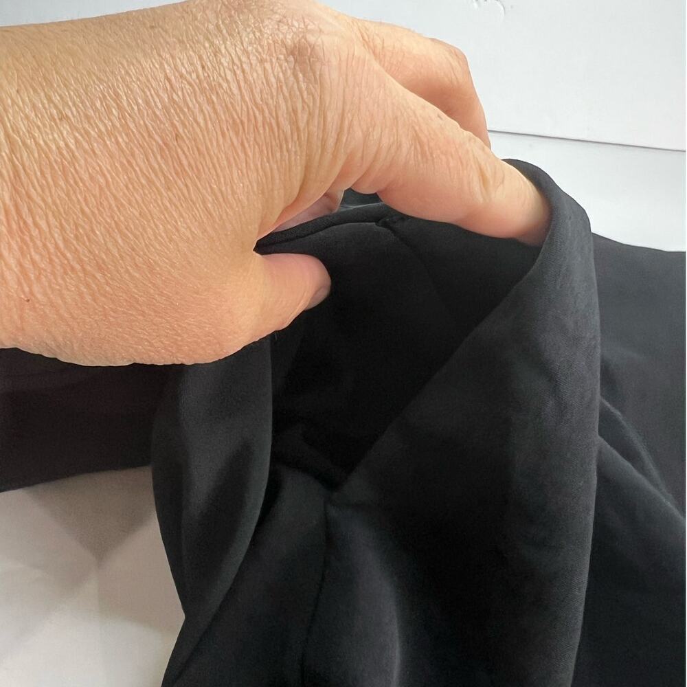 Rebecca Minkoff Callie Black Button Down Shirt Dress Small Pockets No Belt - Picture 7 of 10